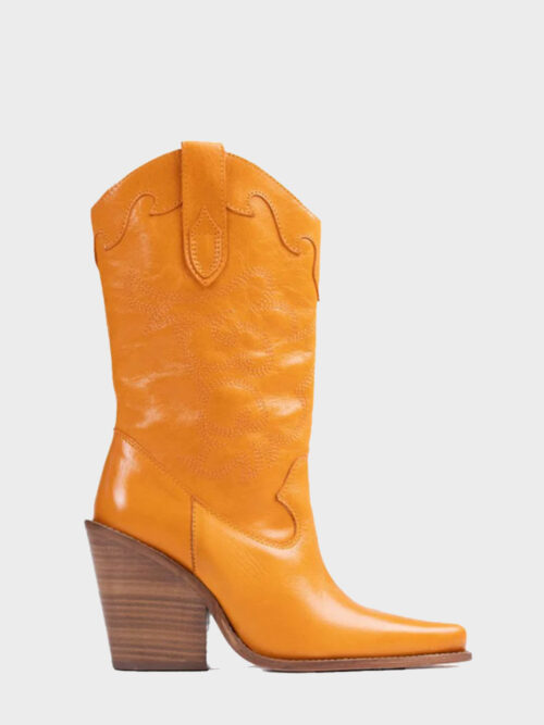 bonderia-orange-western-boots