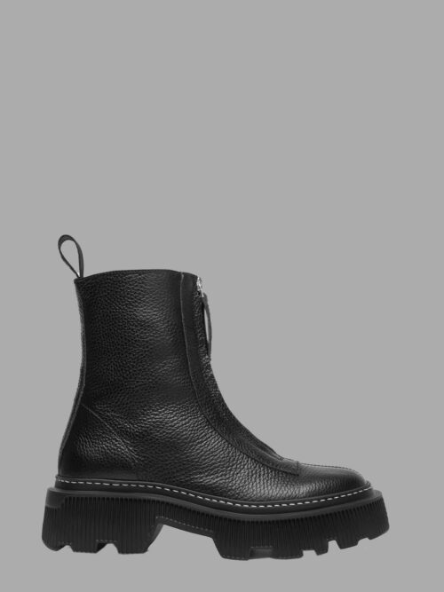 shane-black-front-zip-leather-boots