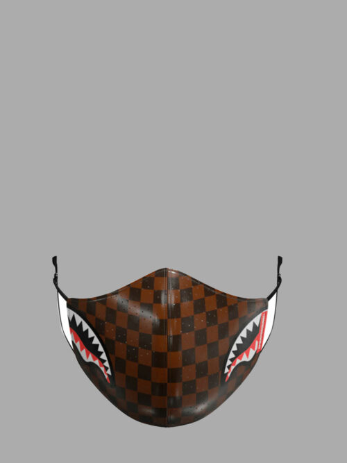 sharks-in-paris-brown-pu-fashion-mask