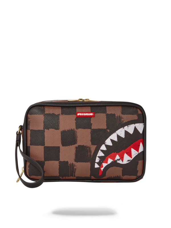 Sprayground - Sharks In Paris Painted toiletry bag - 910B5354NSZ