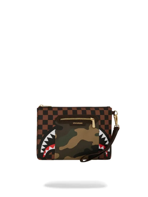 SIP CAMO ACCENT CROSS-OVER CLUTCH WALLET 1