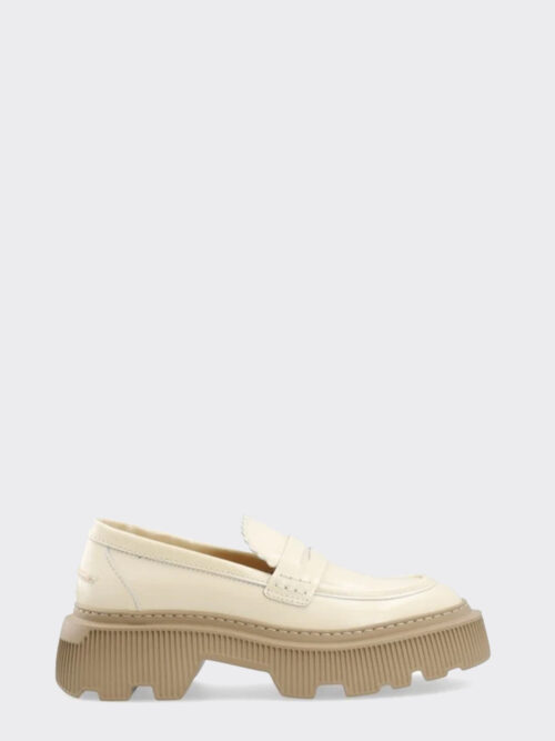 Gemma Off White Polido Loafers