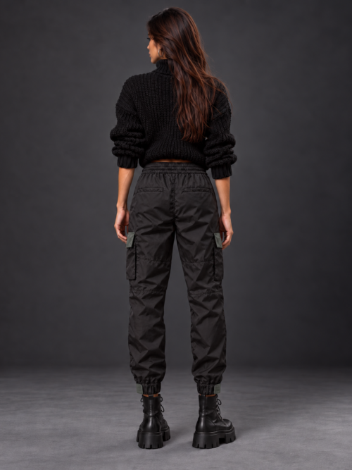 Cool green cargo accents