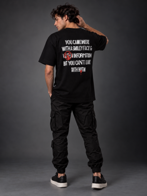 Moody Streetwear Back Graphic Portrait